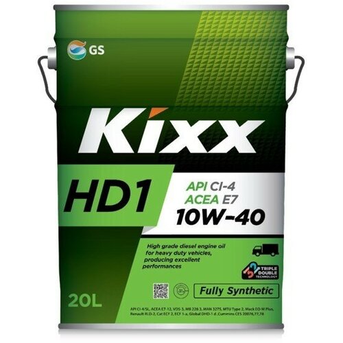 KIXX L2061P20E1 Масло моторное KIXX HD1 10W-40 синтетическое 20 л L2061P20E1 1шт