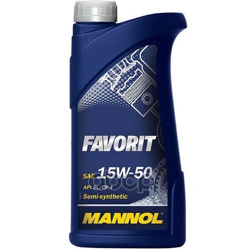 MANNOL Масло Моторное 15w50 Mannol 1л Полусинтетика 7510 Favorit Sl/Cf-4