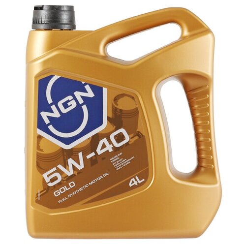 Моторное масло NGN GOLD 5W-40 Синтетическое 4 литров
