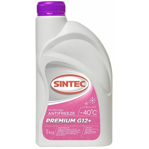 Антифриз Sintec Premium розовый G12+ 1 кг SINTEC 990453 | цена за 1 шт | минимальный заказ 1