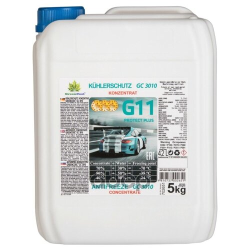 702651 GREENCOOL GREENCOOL GС3010 5KG концентрат_антифриз !702651 синий концентрат 1:1 -35°C G11\