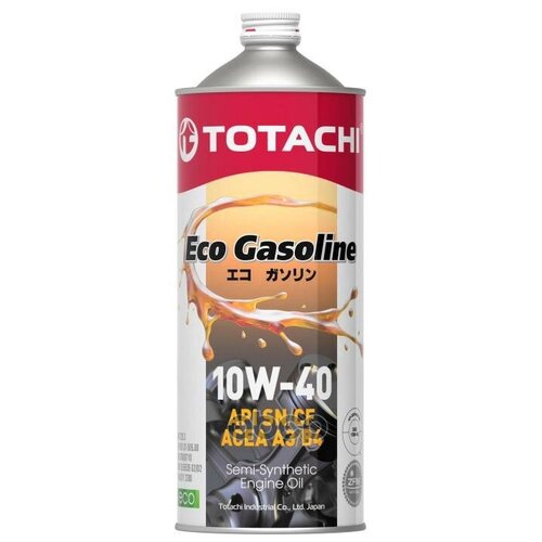 TOTACHI 10901 Масло моторное 10W40 TOTACHI 1л полусинтетика Eco Gasoline SN/CF ACEA A3/B4