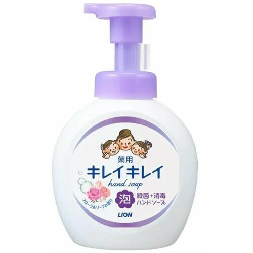 Lion Жидкое антибактериальное пенка-мыло для рук Kirei Kirei с цветочным ароматом, 250 мл