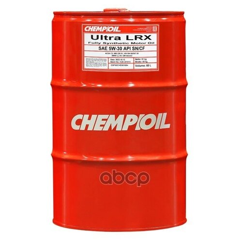 CHEMPIOIL Ch9702-60-E 5w-30 Ultra Lrx Sn, C3, 60л (Синт. Мотор. Масло) Chempioil Chempioil Ch970260e