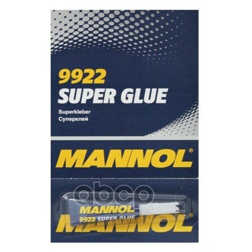 Клей Super Glue 3 Гр. MANNOL арт. 2439