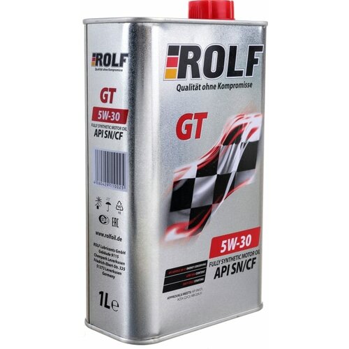 Синтетическое моторное масло ROLF GT 5W-30 SN/CF, 1 л