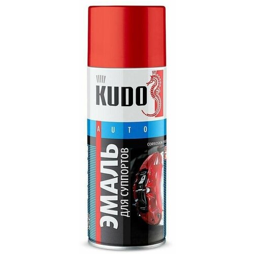 Эмаль для суппортов черная 520мл KUDO KU-5214