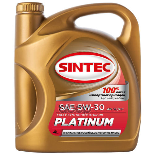 SINTEC Sintec Platinum 5w30 Sl/Cf Масло Моторное Синт. (4l)_пл Крр