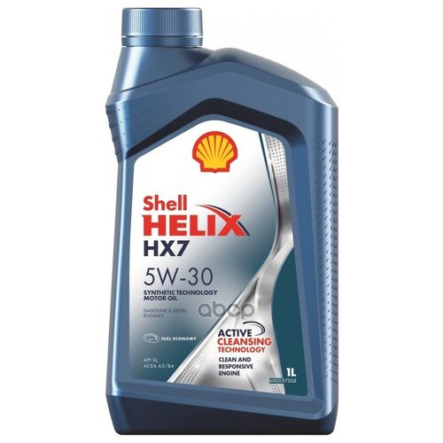 Shell Shell Helix Hx7 5w30 A3/B4, Sn/Cf / Масло Моторное Полусинт. 1л_пл Крр