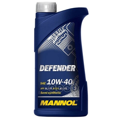 MANNOL Масло Моторное 10w40 Mannol 1л Полусинтетика 7507 Defender Sl/A3/B3_ме