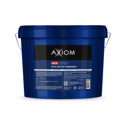 Высокоэффективная паста для очистки кожи рук от сильных загрязнений AXIOM A4111S 3,9 л