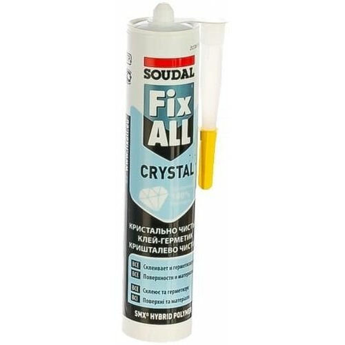 Клей-герметик SOUDAL Fix ALL Crystal прозрачный 290 мл