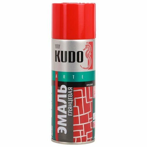 Краска-эмаль KUDO 1003 универсальная красная,520мл