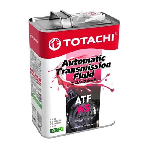 Масло трансмиссионное TOTACHI ATF WS синтетика 4л для АКПП 20804
