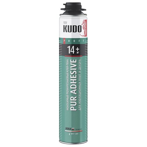 Клей-пена профессиональная для теплоизоляции Kudo Pur Adhesive Proff 14+, 1000 мл