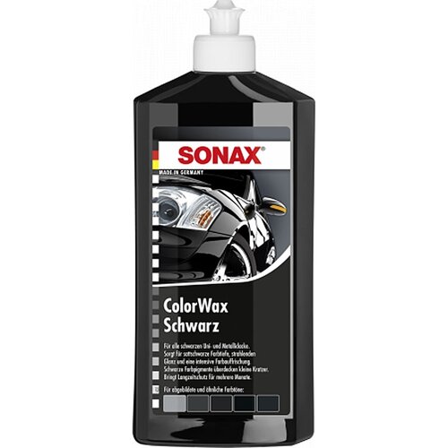 Sonax Цветной воск "Черный блеск" (черный) 0,5л