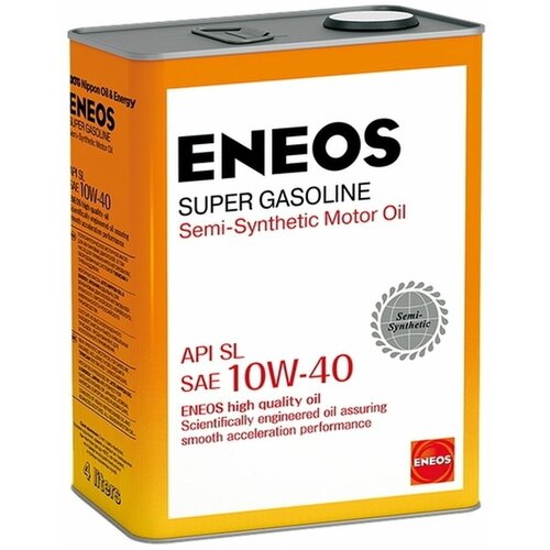Моторное масло ENEOS Super Gasoline SL 10W-40 полусинтетическое 4 л oil1357