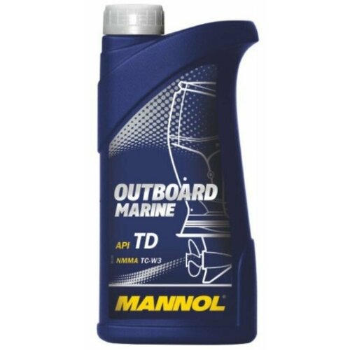 2T Outboard Marine MANNOL 1л. п/синт. API TC Масло моторное /кор.20шт./ MANNOL MN7207-1/1412 | цена за 1 шт | минимальный заказ 1