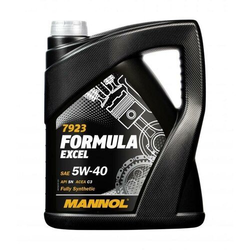 Моторное масло 7923 MANNOL FORMULA EXCEL SAE 5W-40, API SN, ACEA C3, синтетическое, 5 л.