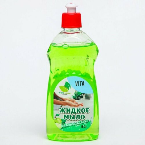 Жидкое мыло "VITA зеленое яблоко" 500 мл. (комплект из 12 шт)