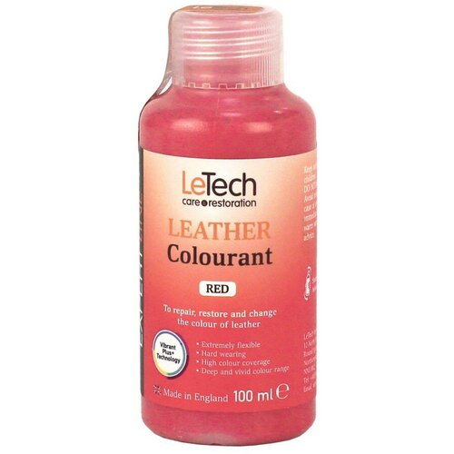 LeTech Краска для кожи Leather Colourant (100 мл, Red (красный))