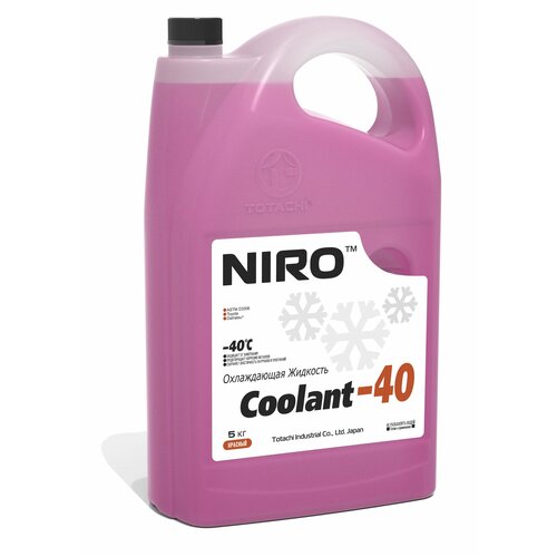 Охлаждающая жидкость TOTACHI NIRO COOLANT Red -40C G12+ 5кг