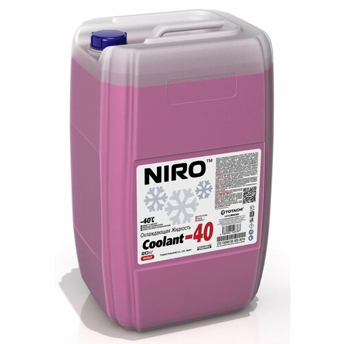 Охлаждающая жидкость TOTACHI NIRO COOLANT Red -40C G12+ 20кг