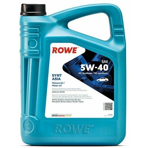 ROWE Масло моторное HIGHTEC SYNT ASIA SAE 5W-40 (4л)