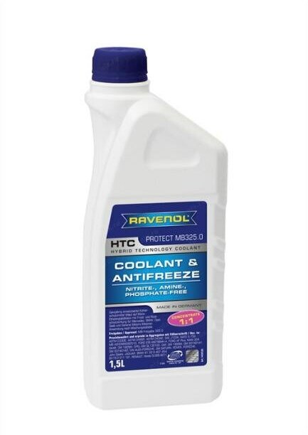 RAVENOL <4014835755611> Антифриз конц. синий RAVENOL HTC Hybrid Techn.Coolant Concent-exclusiv ( 1,5л)