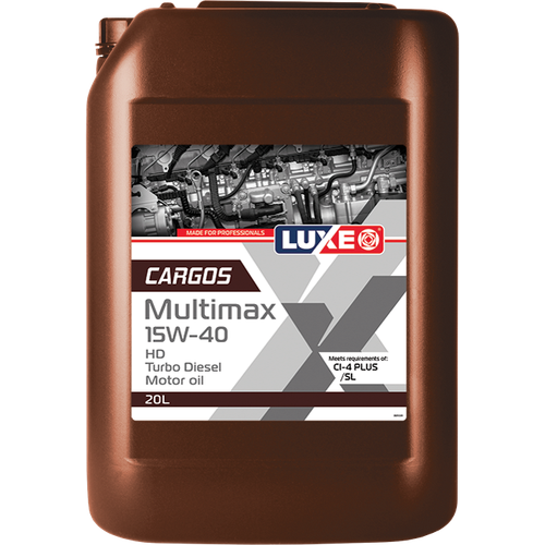Масло синтетическое LUXE CARGOS MULTIMAX HD TURBO DIESEL 15W-40 20 л