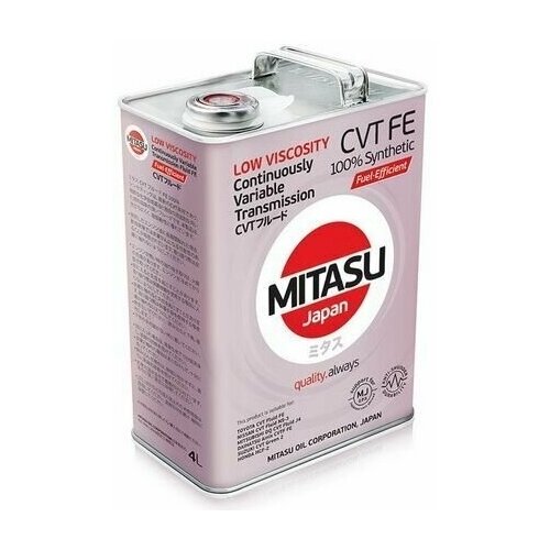 MJ3114 Масло трансмиссионное MITASU CVT FLUID FE 100% Synthetic