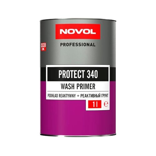 NOVOL Реактивный грунт 1+1 Protect 340 WASH PRIMER (0,2л+0,2л) /3/