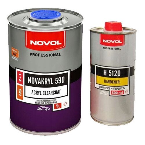 Лак Novol NOVAKRYL 590 HS 1л.+0,5л. отвердитель (Н5120)