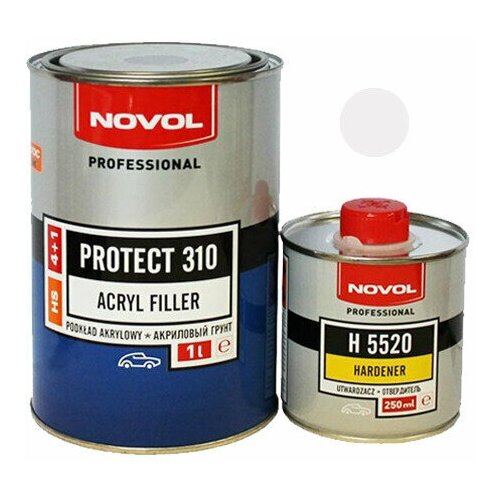 Грунт NOVOL PROTECT 310 HS 4+1 1л.+0,25 мл. отвердитель(Н5520) белый