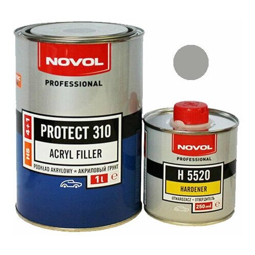 Грунт NOVOL PROTECT 310 HS 4+1 1л.+0,25 мл. отвердитель(Н5520) серый