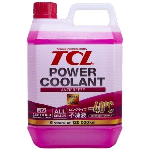 Антифриз TCL POWER COOLANT -40C красный, длительного, 2 л