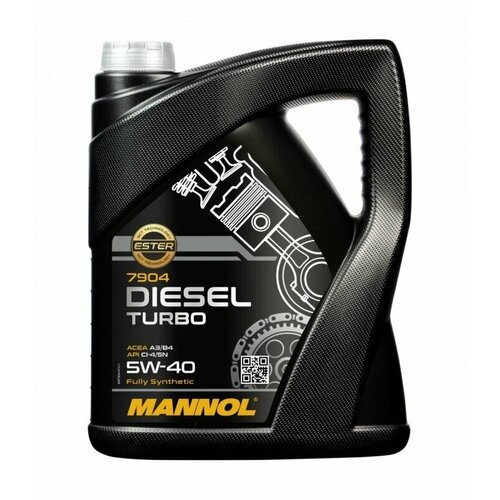 Масло моторное MANNOL Diesel Turbo 5w40 CI-4/SN A3/B4 5л синт арт.MN7904