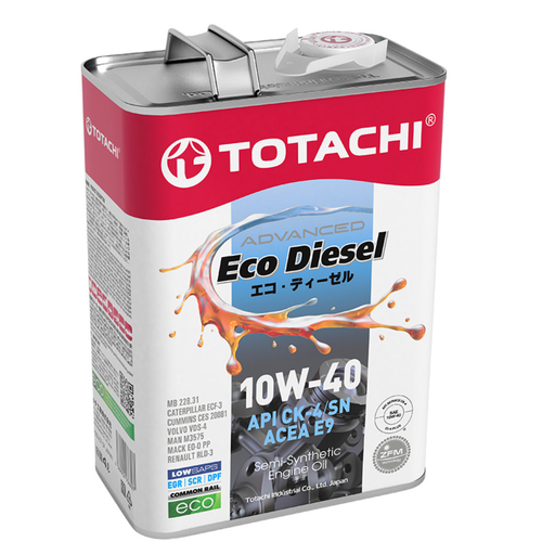 Масло моторное 10W-40 "TOTACHI" Eco Diesel Semi-Synthetic 4л. п/с