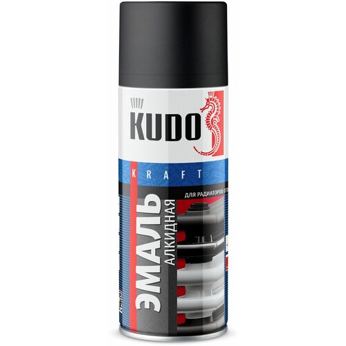 Эмаль для радиаторов отопления KUDO Чёрная матовая