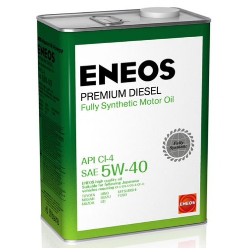 Масло моторное 5W-40 "ENEOS" Premium Diesel CI-4 4л. син.
