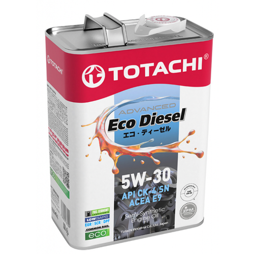 Масло моторное 5W-30 "TOTACHI" Eco Diesel Semi-Synthetic 4л. п/синт.
