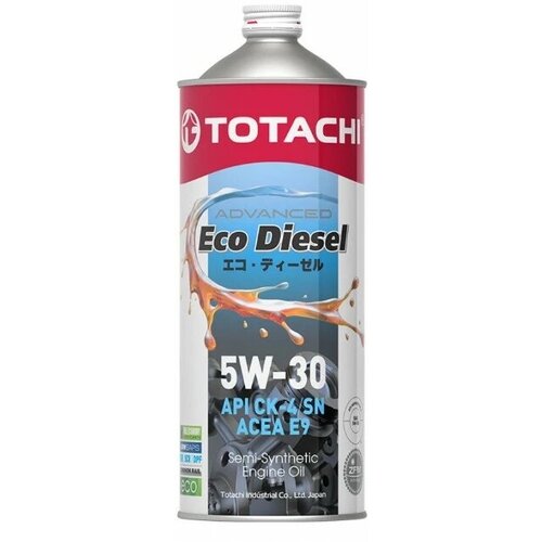 Моторное масло Totachi Eco Diesel 5W-30 CK-4/СJ-4/SN E9 полусинтетическое 1 л