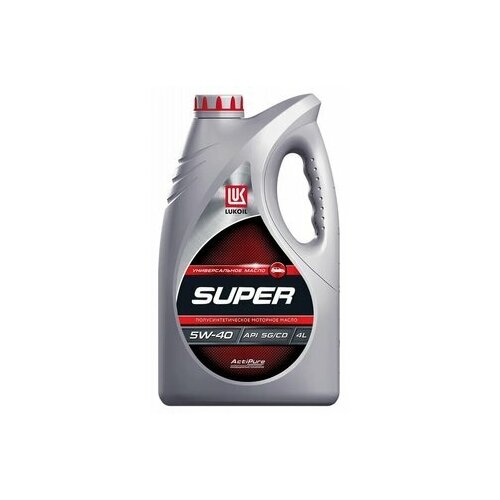 Моторное масло Лукойл (Lukoil) Super 5W-40 Полусинтетическое 1 л