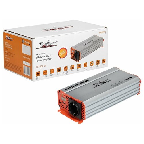 Инвертор 12В-220В, 500 Вт чистый синус AIRLINE AIRLINE - 1