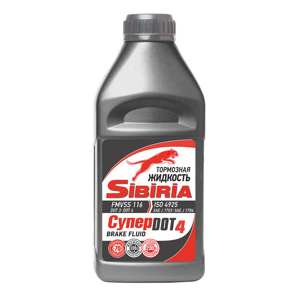 Жидкость тормозная Sibiria супер Dot-4 455 г SINTEC 983321 | цена за 1 шт
