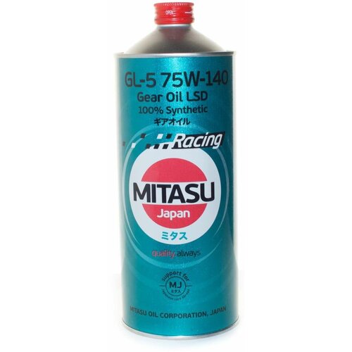 MITASU 75W140 4L масло трансмисионное RACING GEAR OIL GL-5 LSD \ API GL-5/MT-1 Limited Slip PG-2 MITASU MJ-414-4