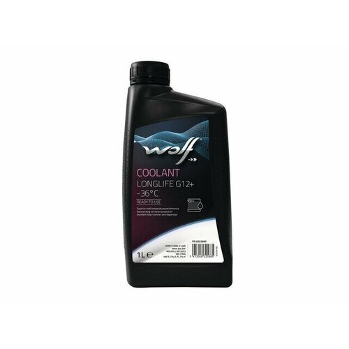 Антифриз WOLF COOLANT LONGLIFE G12+ -36°C 1L 8325885