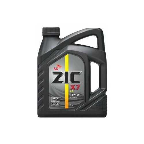 Моторное масло ZIC X7 LS 5W-30 Синтетическое 4 л