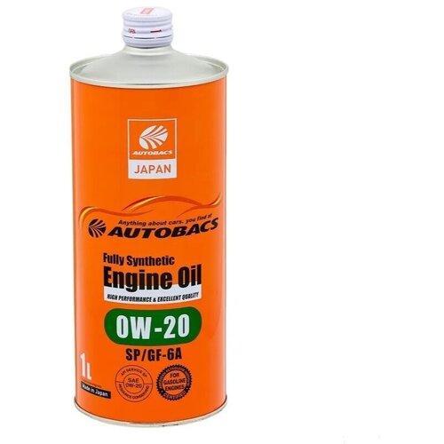 Масло моторное AUTOBACS ENGINE OIL SYNTHETIC 0W20 SP/GF-6A 1л
