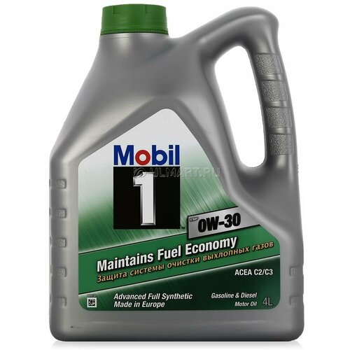 Синтетическое моторное масло MOBIL 1 ESP 0W-30, 4 л